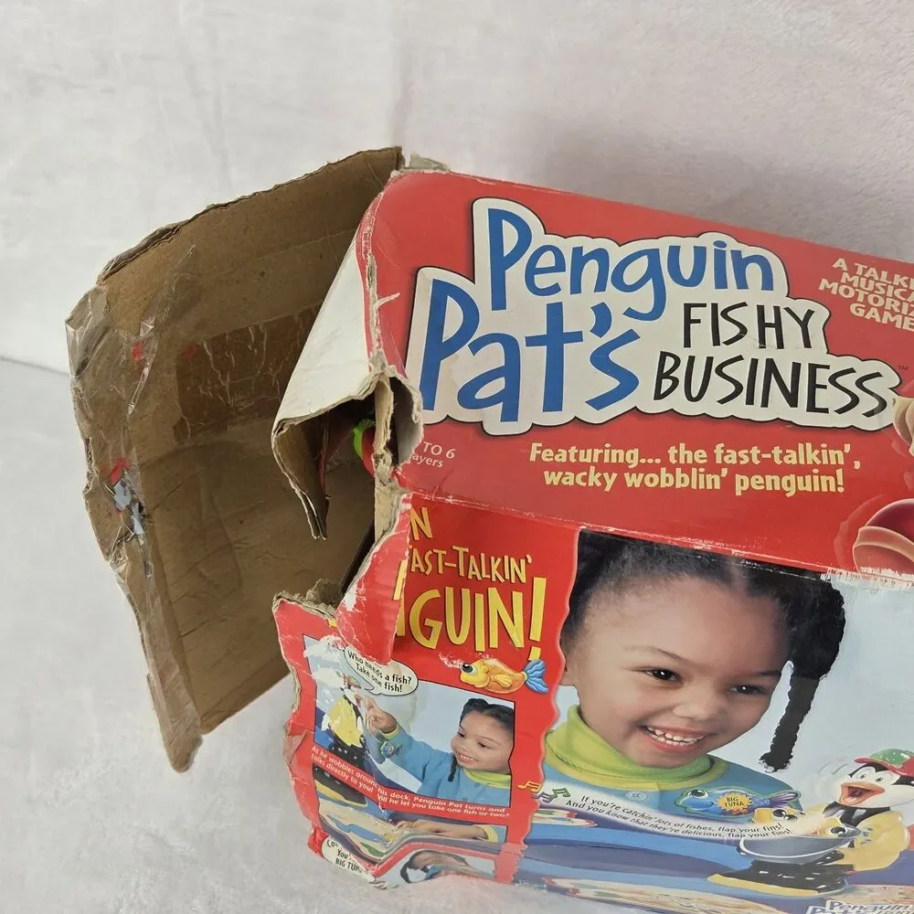 Vintage 2000 MB Penguin Pat's Fishy Business Game Tested Works Incomplete